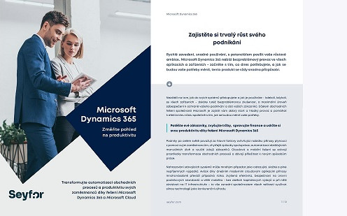 Microsoft Dynamics 365: Změňte pohled na produktivitu