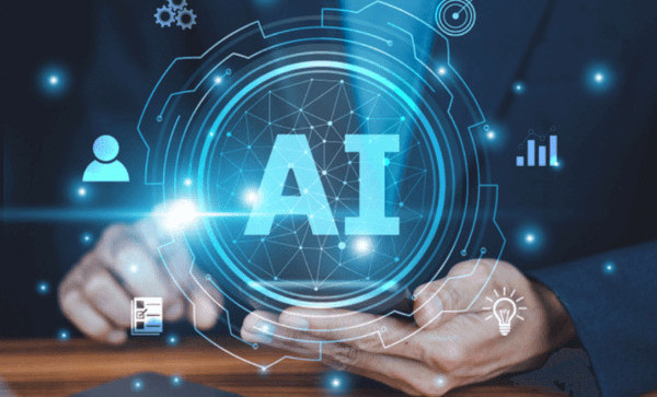 Ilustrace AI v dlaních