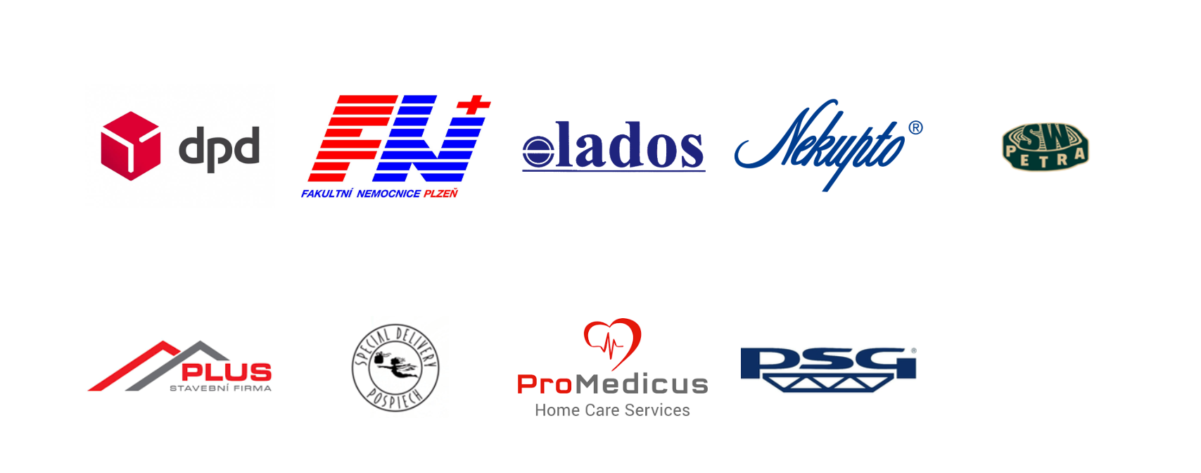 loga různorodých společností