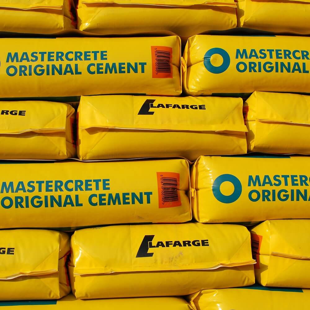 Pytle od značky Lafarge, obaly na stavební materiál